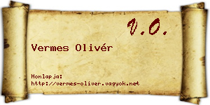 Vermes Olivér névjegykártya